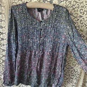 Lucky Brand Multicolor Button-Up Top